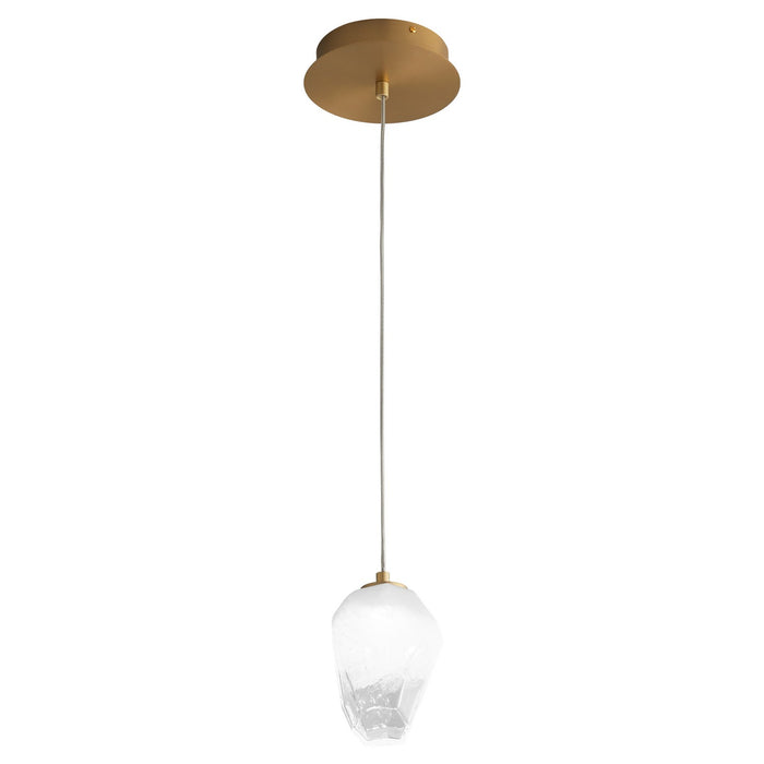 Oxygen 3-809-40 LED Pendant, Aged Brass