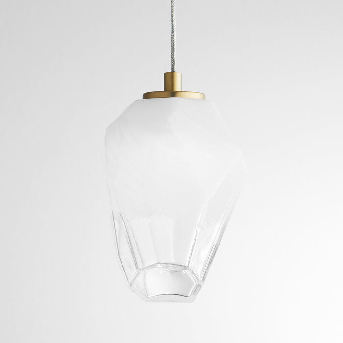 Oxygen 3-809-40 LED Pendant, Aged Brass