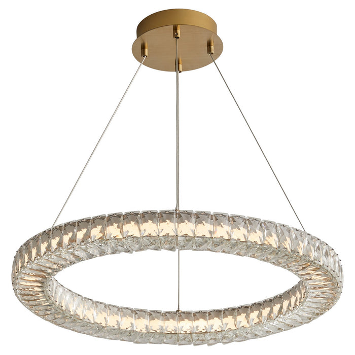 Oxygen 3-874-40 LED Pendant, Aged Brass