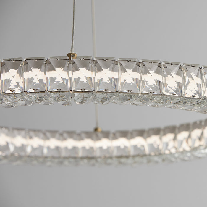 Oxygen 3-874-40 LED Pendant, Aged Brass