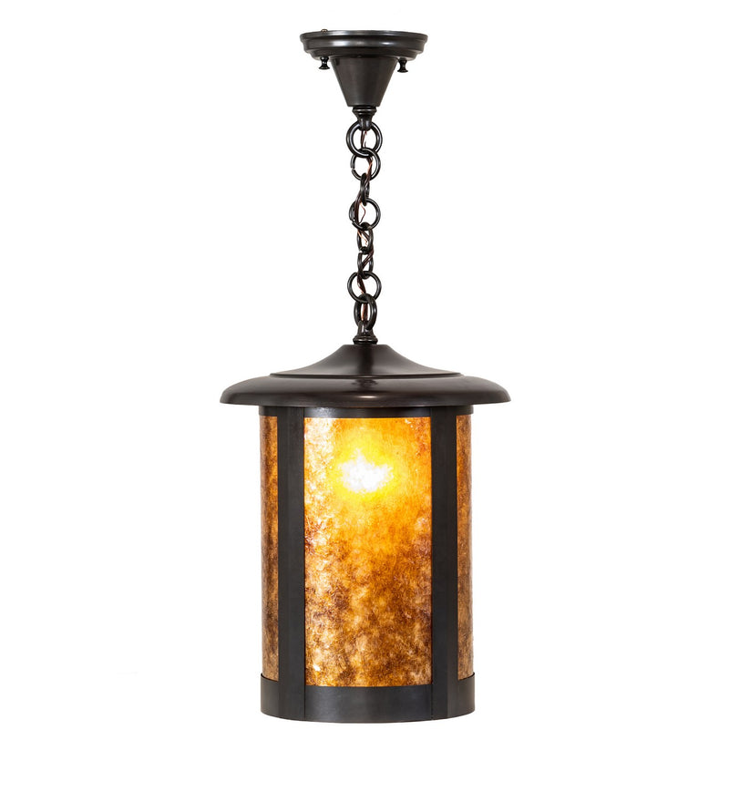 Meyda Tiffany 3486 One Light Pendant, Craftsman Brown