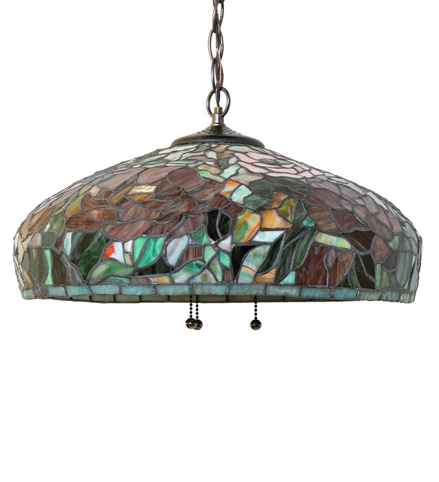 Meyda Tiffany 12752 Three Light Pendant, Mahogany Bronze