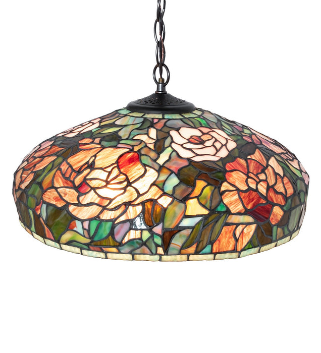Meyda Tiffany 12752 Three Light Pendant, Mahogany Bronze