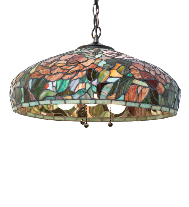 Meyda Tiffany 12752 Three Light Pendant, Mahogany Bronze