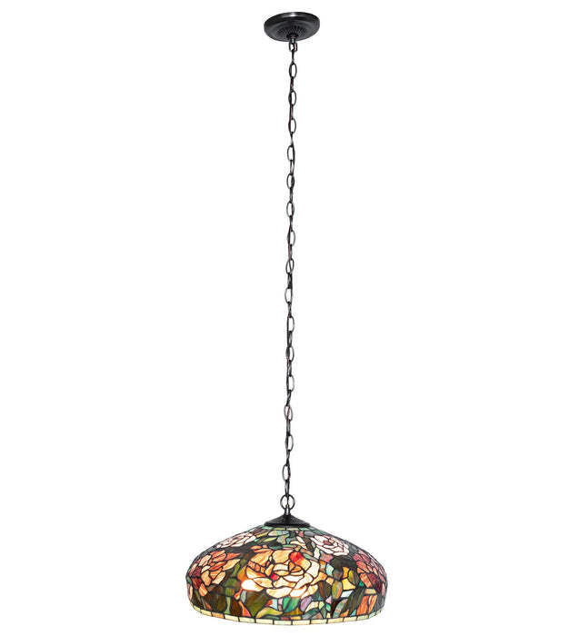 Meyda Tiffany 12752 Three Light Pendant, Mahogany Bronze