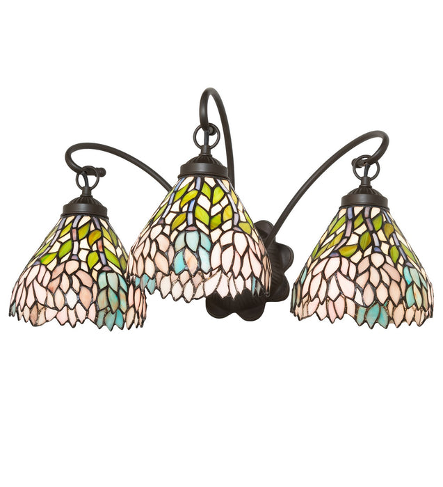 Meyda Tiffany 18723 Three Light Wall Sconce, Mahogany Bronze