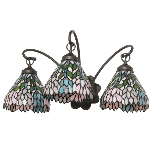 Meyda Tiffany 18723 Three Light Wall Sconce, Mahogany Bronze