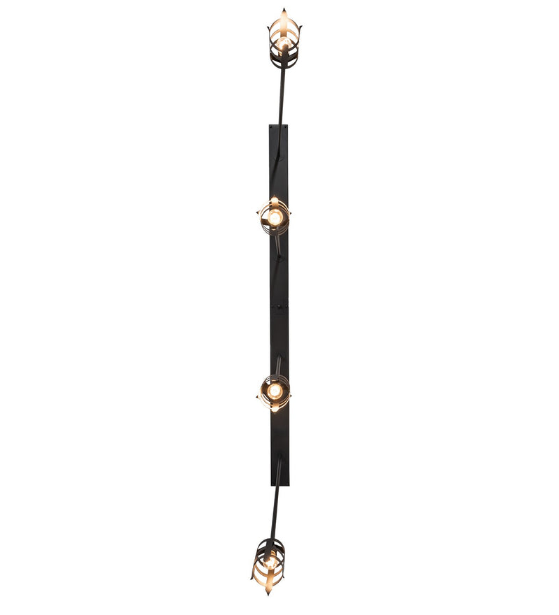 Meyda Tiffany 257022 Four Light Island Pendant, Wrought Iron