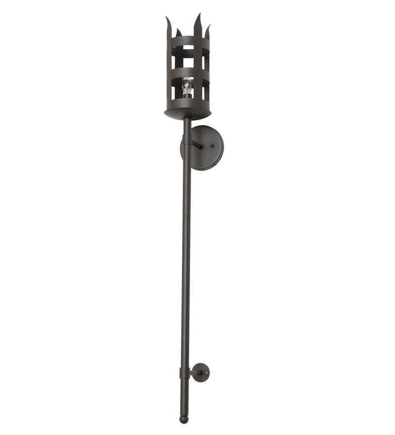 Meyda Tiffany 257289 One Light Wall Sconce, Wrought Iron