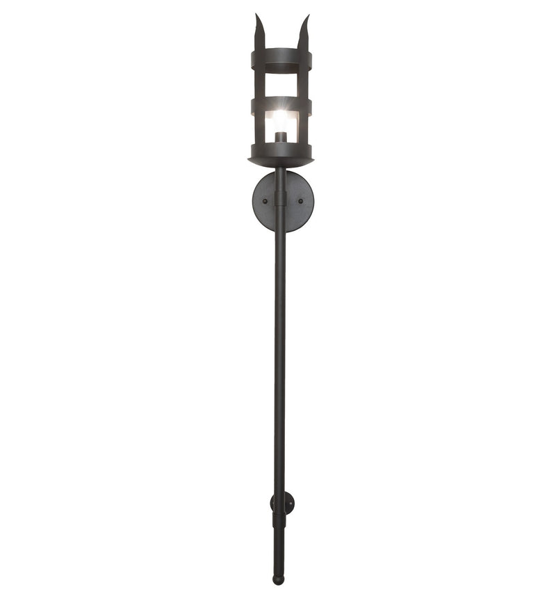 Meyda Tiffany 257289 One Light Wall Sconce, Wrought Iron