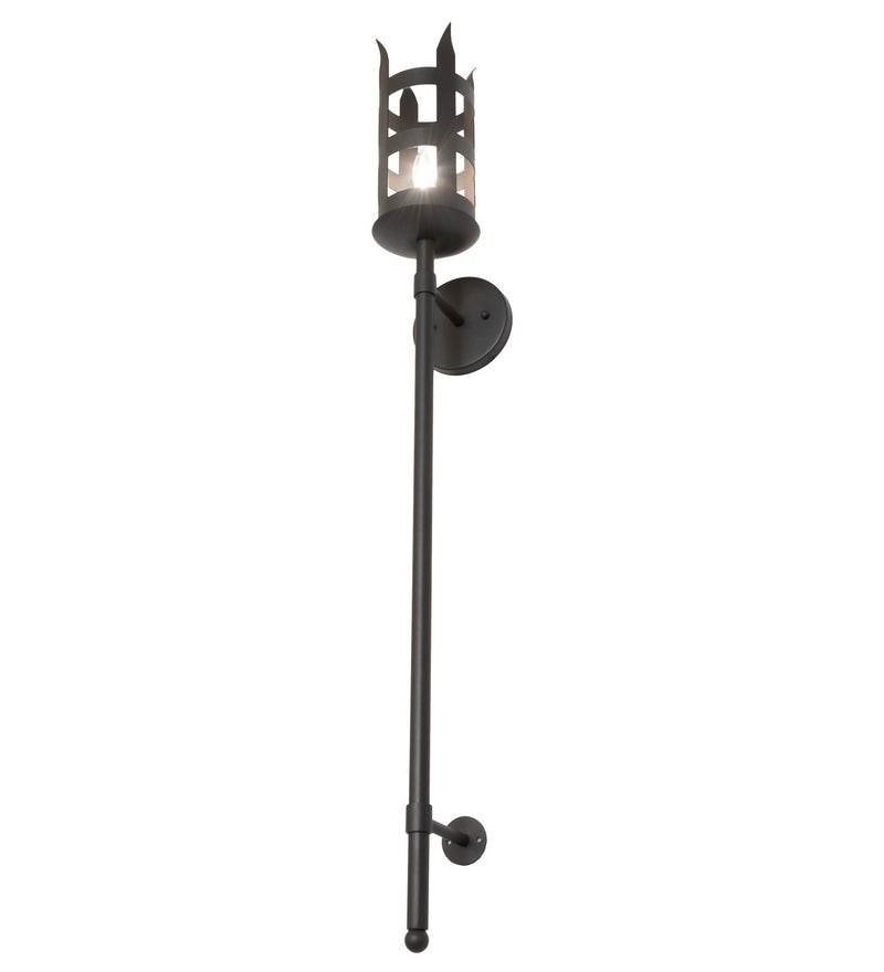 Meyda Tiffany 257289 One Light Wall Sconce, Wrought Iron