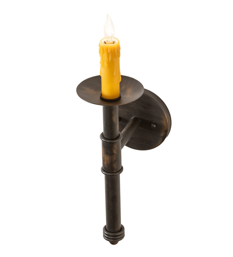 Meyda Tiffany 258671 One Light Wall Sconce, Antique Black