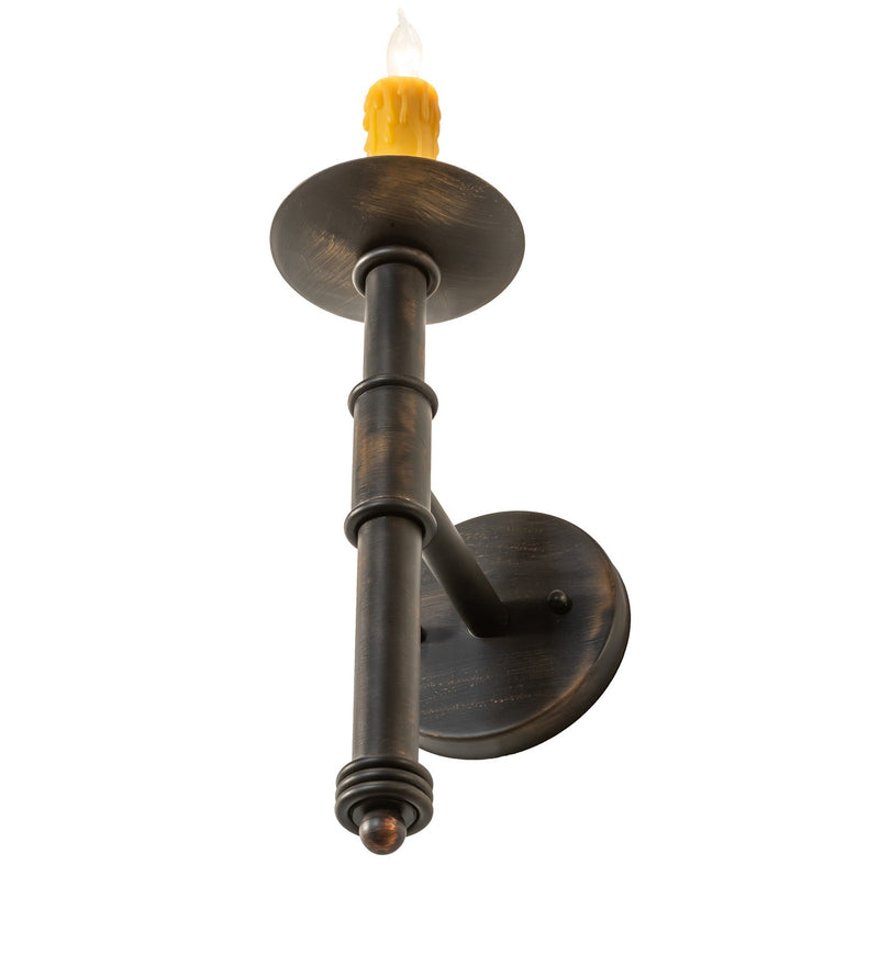 Meyda Tiffany 258671 One Light Wall Sconce, Antique Black
