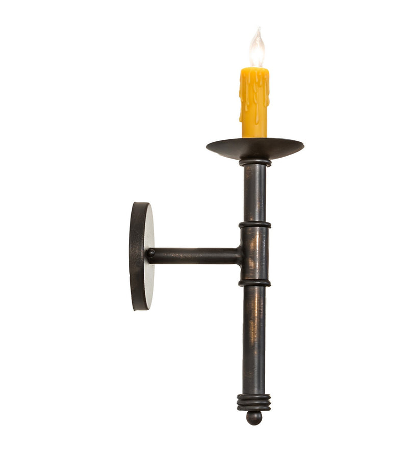 Meyda Tiffany 258671 One Light Wall Sconce, Antique Black