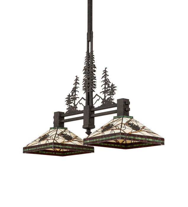 Meyda Tiffany 259050 Two Light Pendant, Coffee Bean