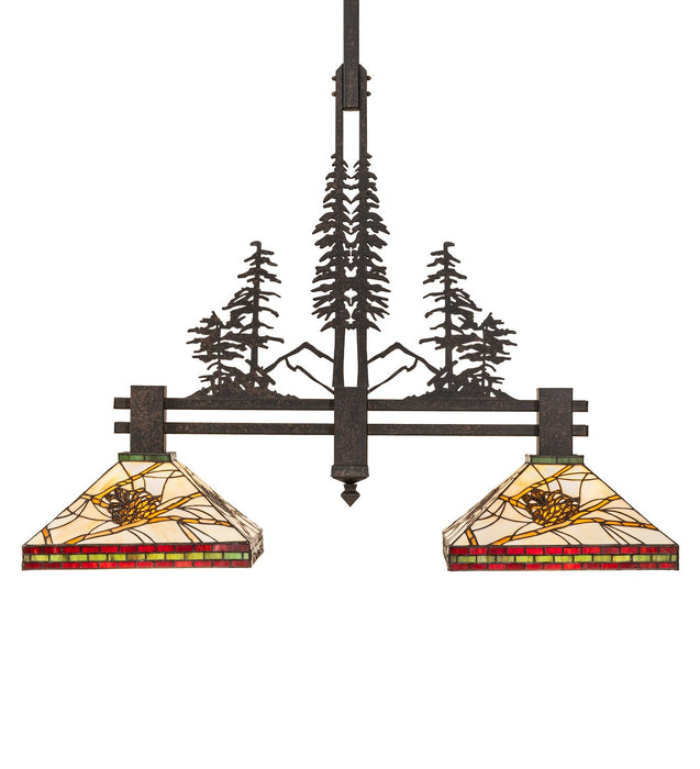 Meyda Tiffany 259050 Two Light Pendant, Coffee Bean