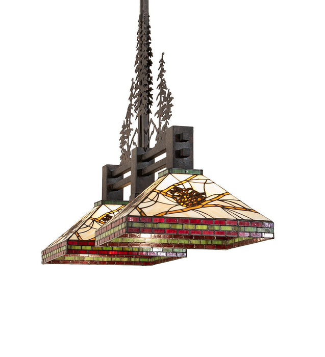 Meyda Tiffany 259050 Two Light Pendant, Coffee Bean