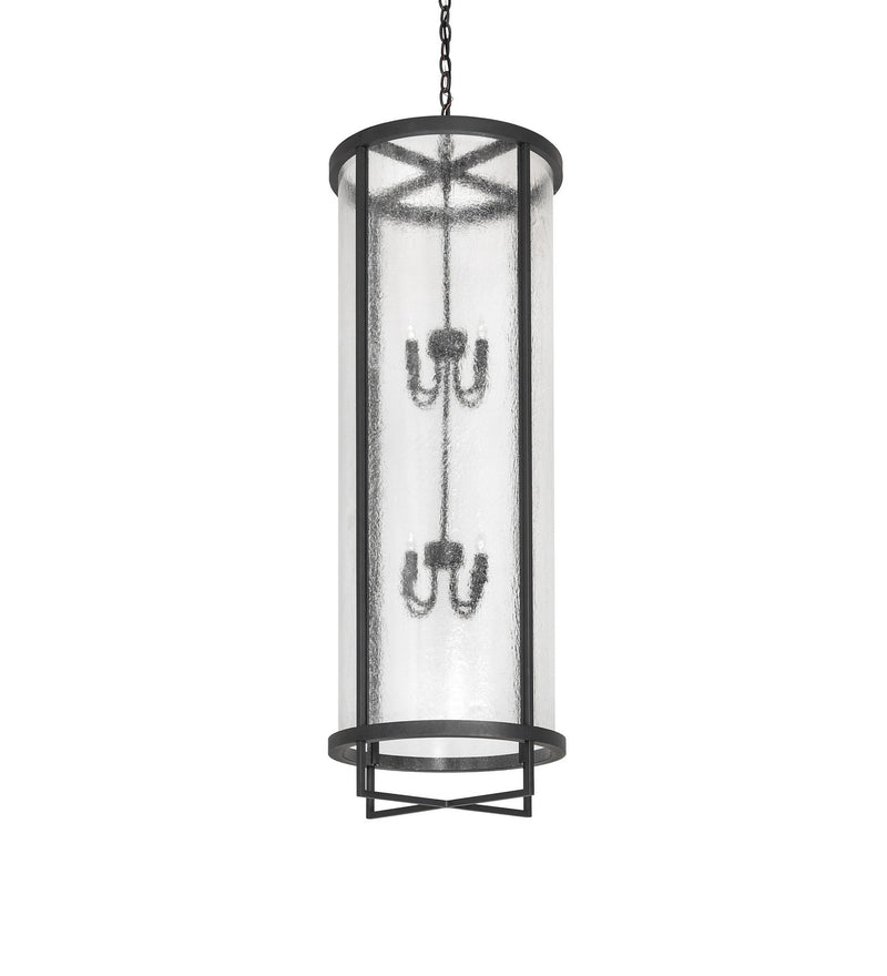 Meyda Tiffany 259668 Eight Light Pendant, Old Wrought Iron