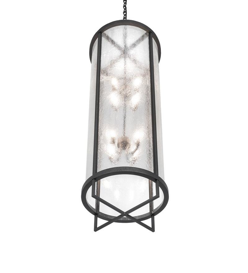 Meyda Tiffany 259668 Eight Light Pendant, Old Wrought Iron