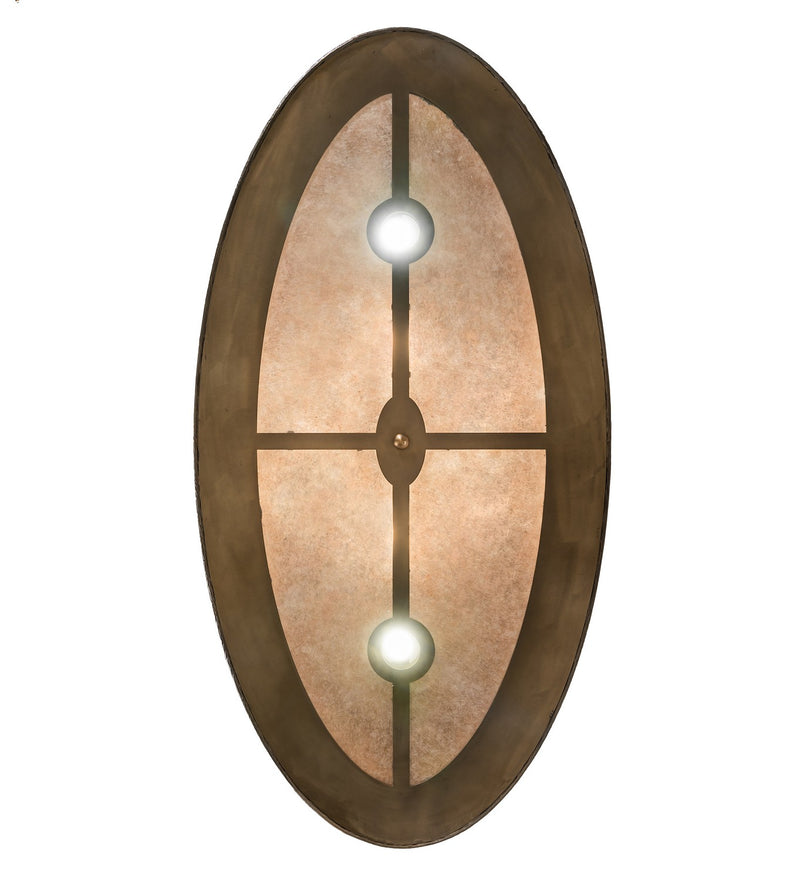 Meyda Tiffany 260023 Eight Light Flushmount, Antique Copper