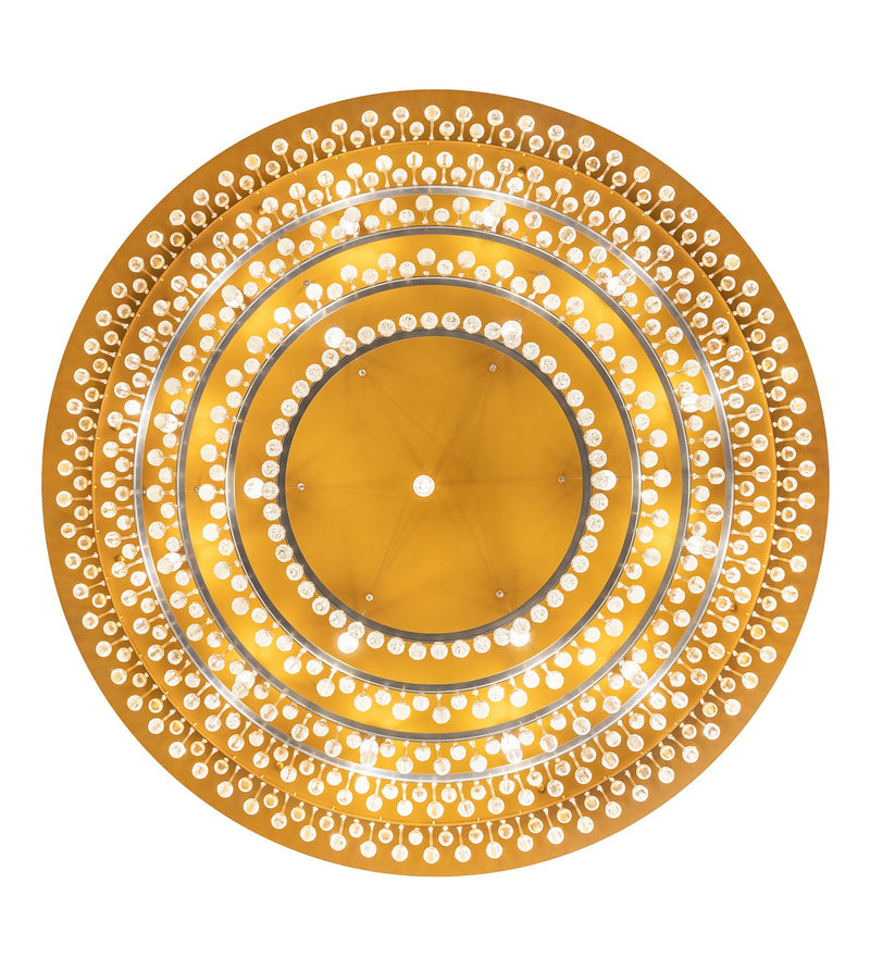 Meyda Tiffany 260056 LED Chandelier, Gold Matte Over Nickel & Sparkle Silver