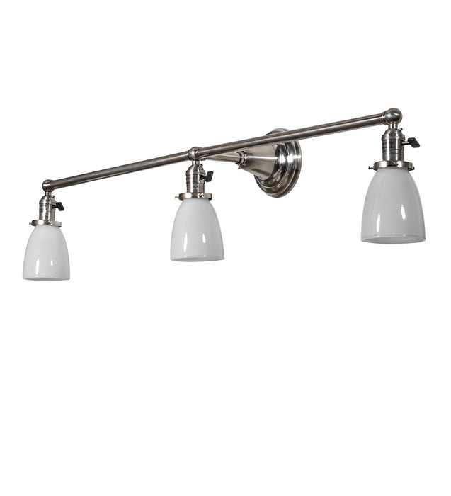 Meyda Tiffany 260195 Three Light Vanity, Brushed Nickel