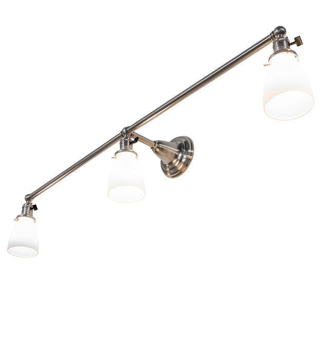 Meyda Tiffany 260195 Three Light Vanity, Brushed Nickel