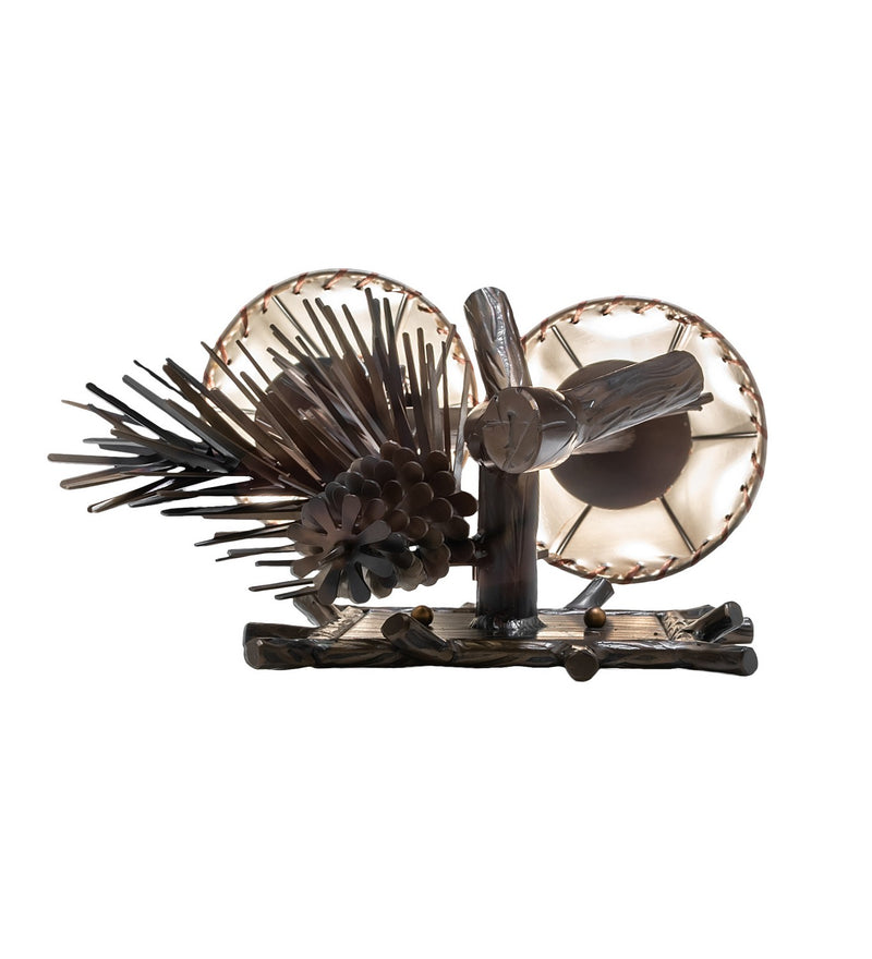 Meyda Tiffany 261116 Two Light Wall Sconce, Light Burnished Antique Copper