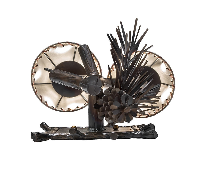 Meyda Tiffany 261117 Two Light Wall Sconce, Light Burnished Antique Copper