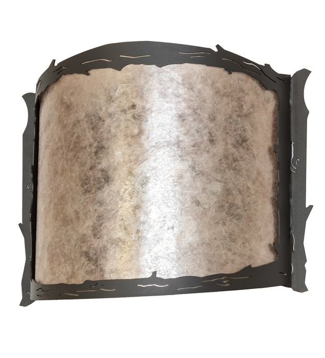 Meyda Tiffany 261583 One Light Wall Sconce, Wrought Iron