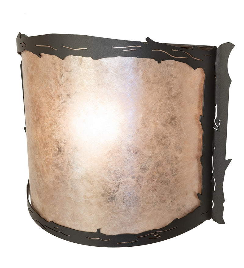 Meyda Tiffany 261583 One Light Wall Sconce, Wrought Iron