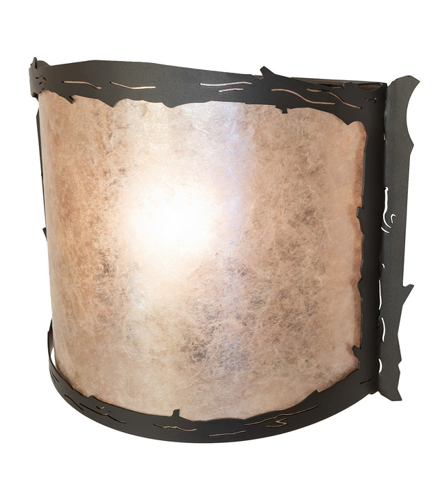 Meyda Tiffany 261583 One Light Wall Sconce, Wrought Iron