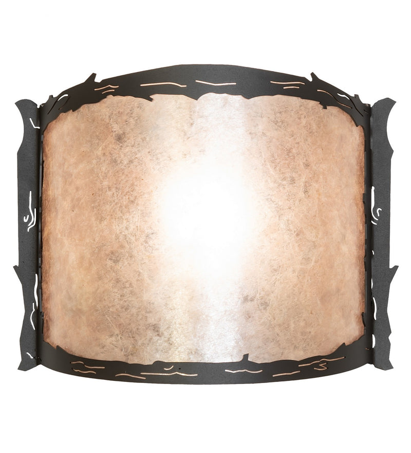 Meyda Tiffany 261583 One Light Wall Sconce, Wrought Iron