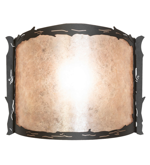 Meyda Tiffany 261583 One Light Wall Sconce, Wrought Iron