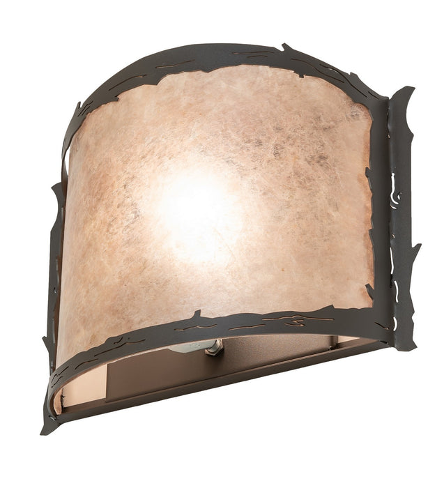 Meyda Tiffany 261583 One Light Wall Sconce, Wrought Iron