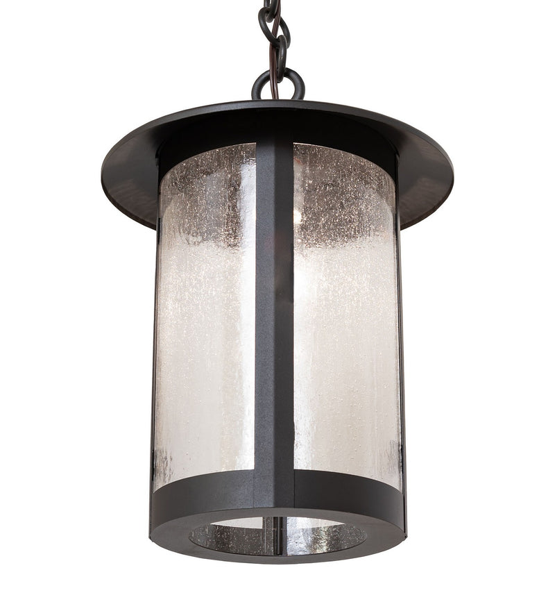 Meyda Tiffany 261875 One Light Pendant, Wrought Iron