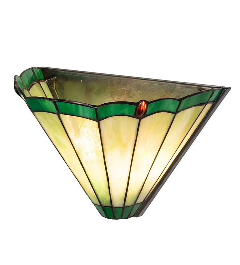 Meyda Tiffany 262091 Two Light Wall Sconce, Antique Brass