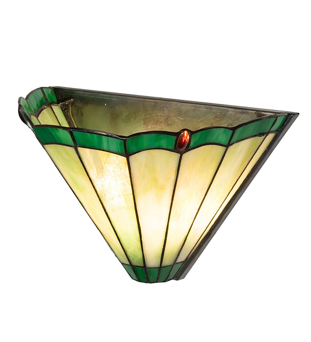 Meyda Tiffany 262091 Two Light Wall Sconce, Antique Brass