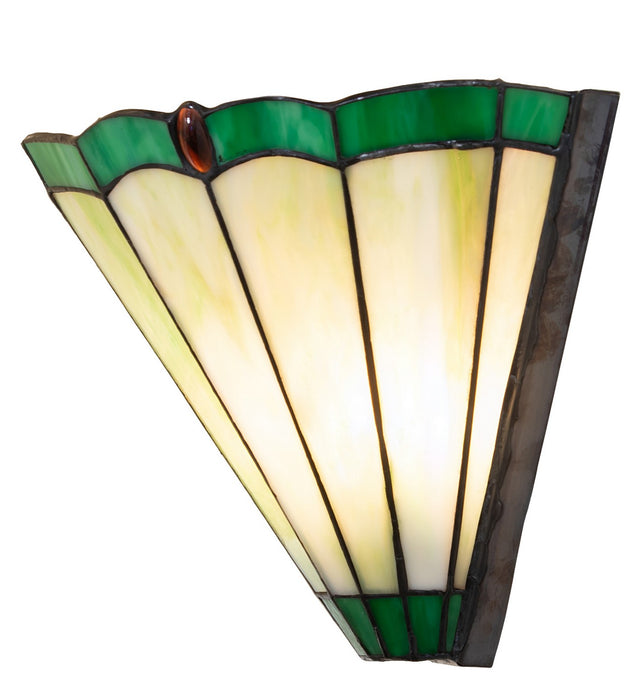 Meyda Tiffany 262091 Two Light Wall Sconce, Antique Brass