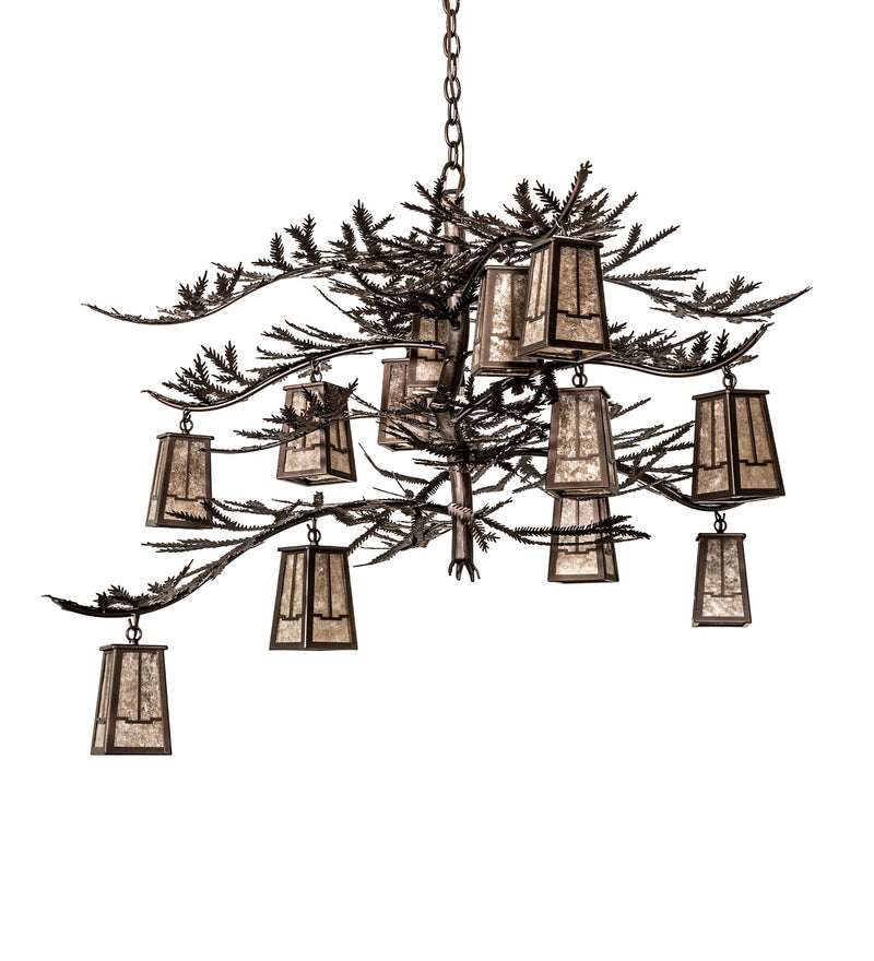 Meyda Tiffany 262112 12 Light Chandelier, Mahogany Bronze
