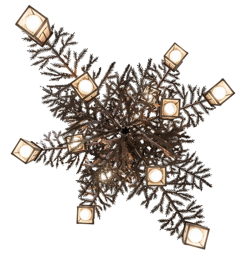 Meyda Tiffany 262112 12 Light Chandelier, Mahogany Bronze
