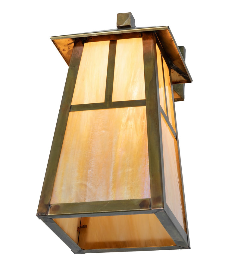 Meyda Tiffany 262161 One Light Wall Sconce, Vintage Brass
