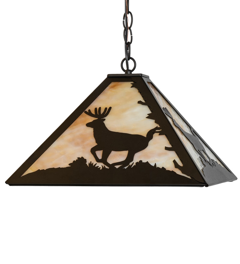 Meyda Tiffany 262422 Three Light Pendant, Textured Black