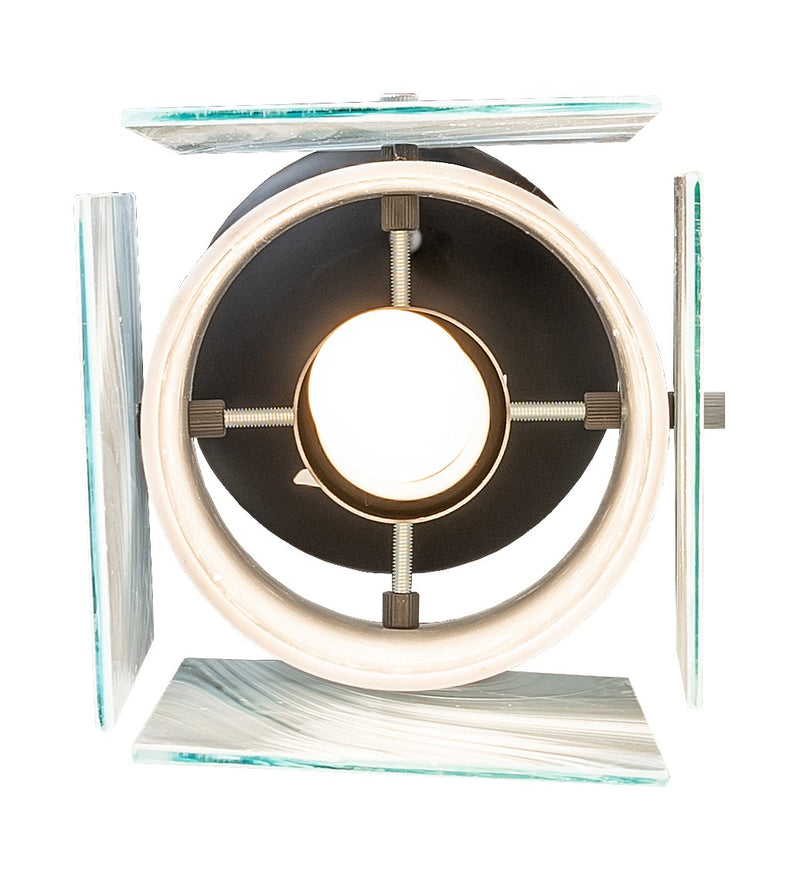 Meyda Tiffany 262628 One Light Pendant, Solar Black/ Extreme Chrome