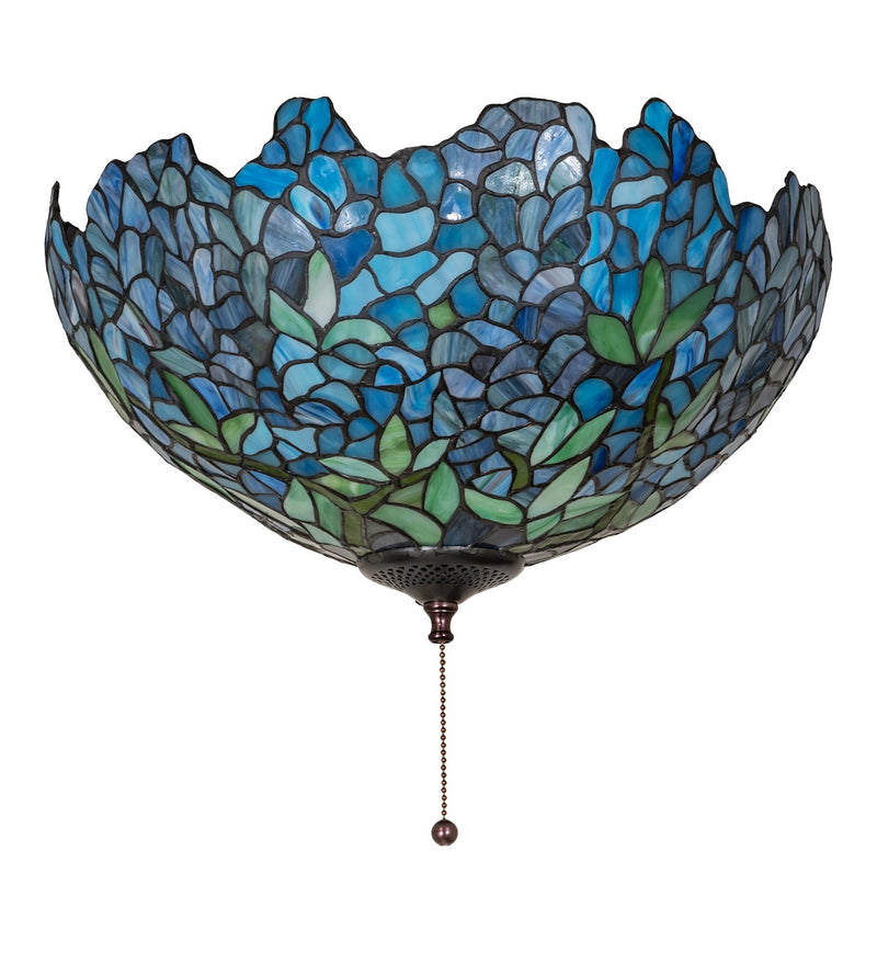 Meyda Tiffany 263354 Three Light Fan Light Fixture, Mahogany Bronze
