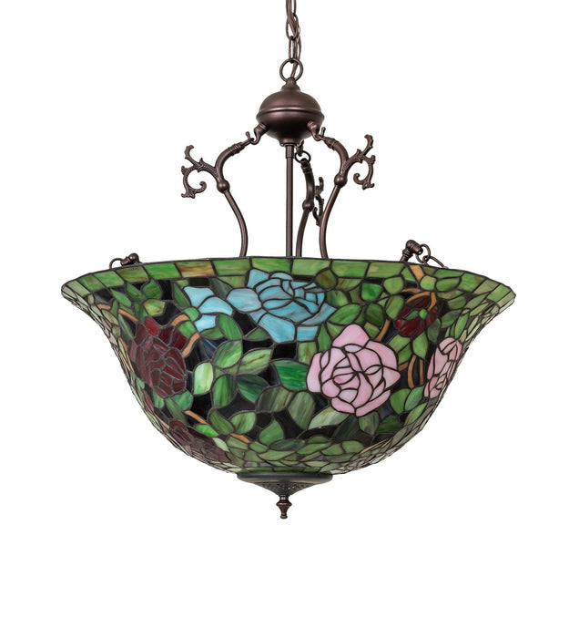 Meyda Tiffany 263401 Six Light Pendant, Mahogany Bronze