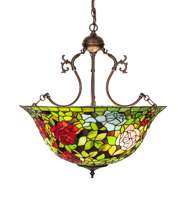 Meyda Tiffany 263401 Six Light Pendant, Mahogany Bronze