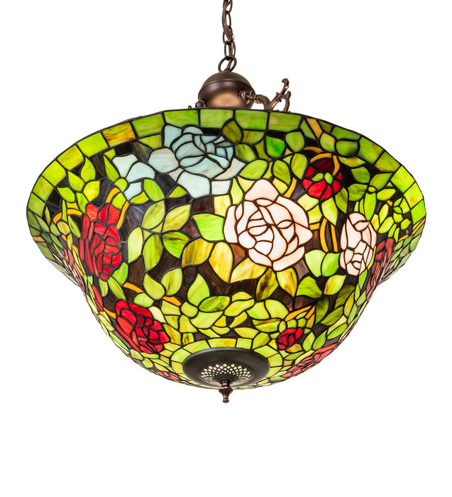 Meyda Tiffany 263401 Six Light Pendant, Mahogany Bronze