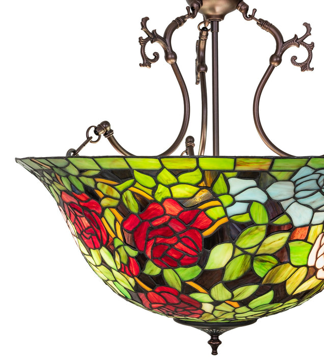 Meyda Tiffany 263401 Six Light Pendant, Mahogany Bronze