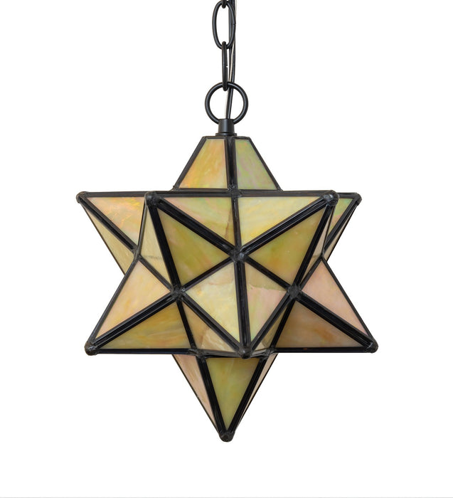 Meyda Tiffany 263550 One Light Pendant, Solar Black